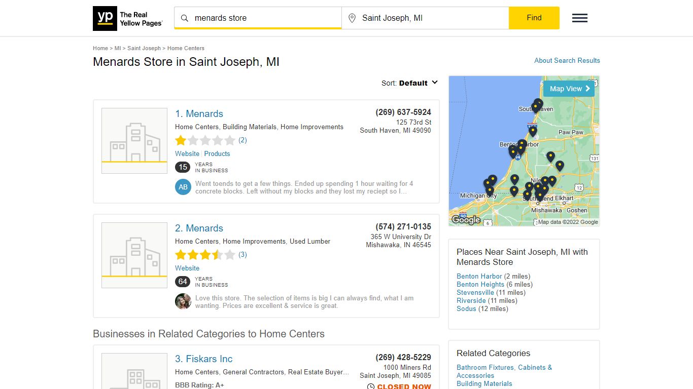 Menards Store Locations & Hours Near Saint Joseph, MI - YP.com